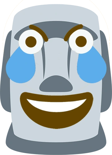 moyai_laughcry emote