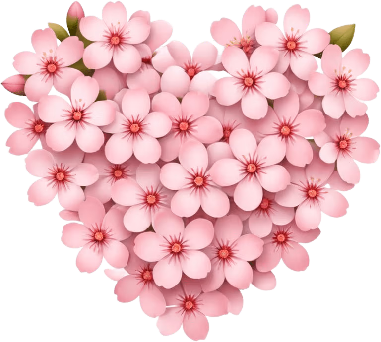 Pinkflowerheart emote