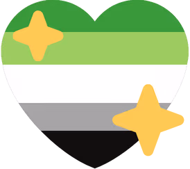 aromantic_shiny_heart_flag sticker