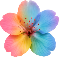 Rainbowsakuraflower emote