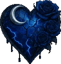Blueheartgif emote