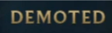 DEMOTED emote