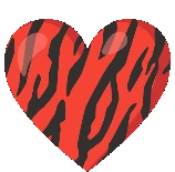 Redblackheartgif emote