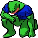 pepeKneel emote
