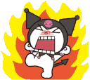 Kuromi_angry animated emote