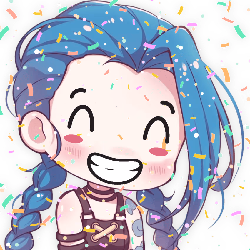 Jinx_CelebrationSmile emote