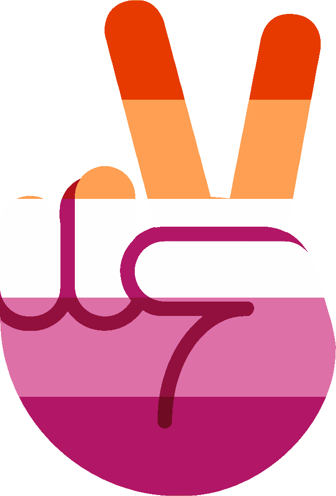lesbian_peace_sign emote