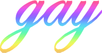RainbowGayText emoji