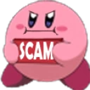 kirbyScam emote
