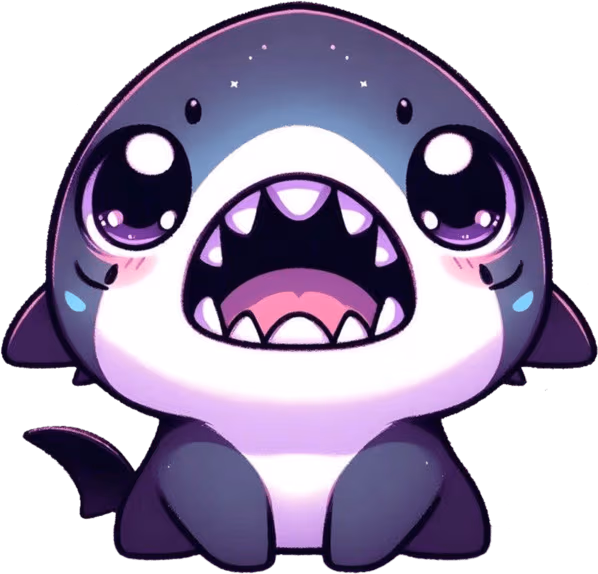 CuteSharkYell emote