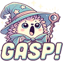 HeghehogWitchGasp emote