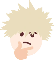 Bakugou_Thinking sticker