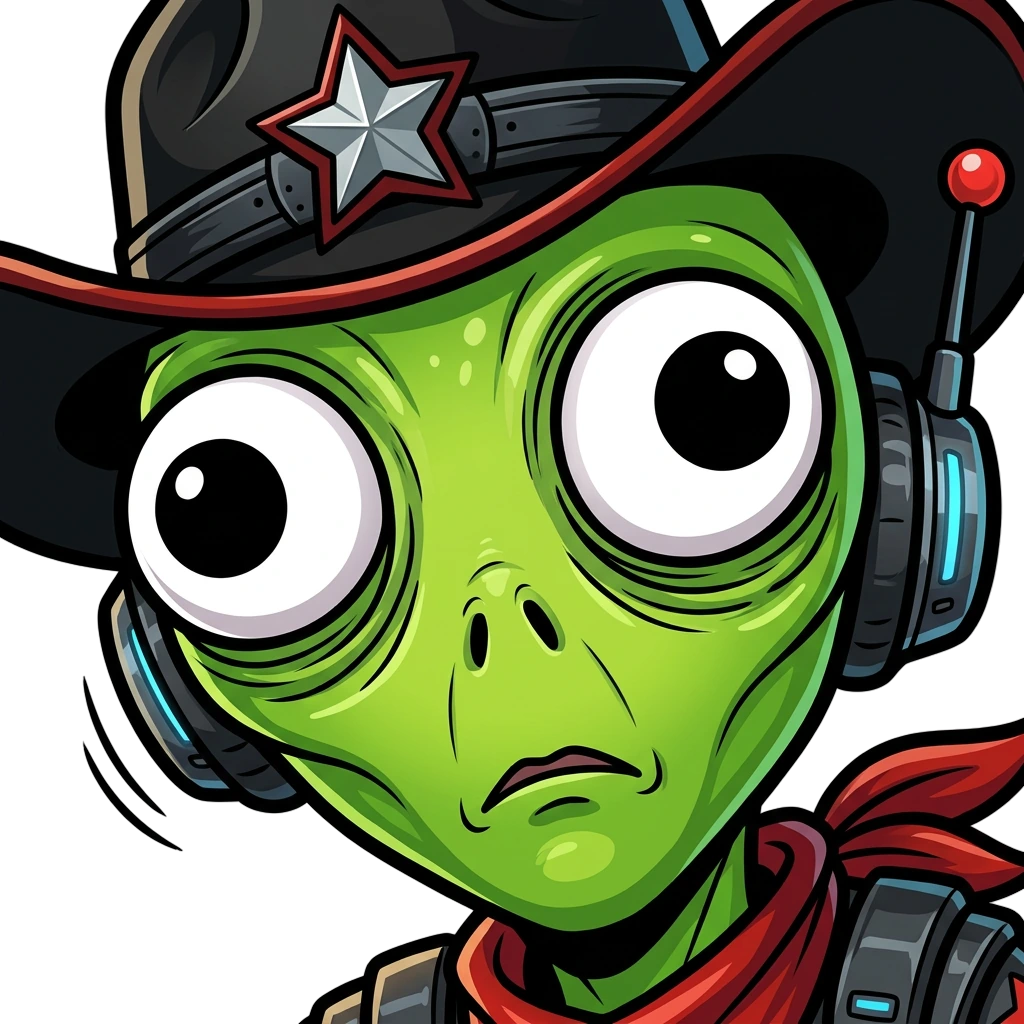 cowboy_alien_wide_eyed_stare emote