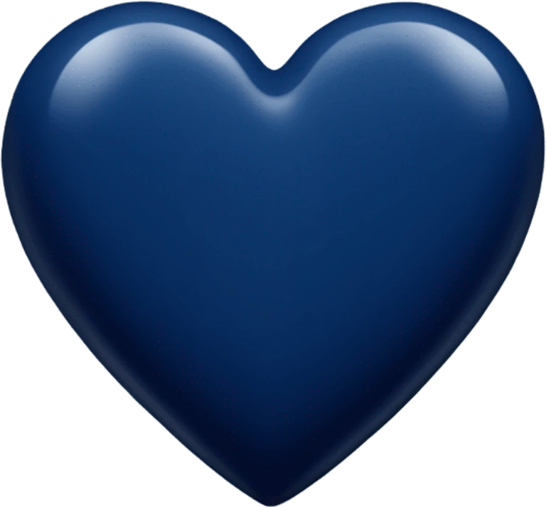 Darkblueheart emote