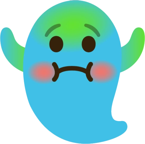 BlushGhost emote