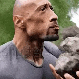 TheRock_eat_a_rock emote