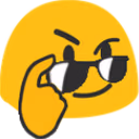 blobglassesdown emote