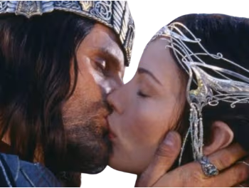 Aragornandarwenkiss emote