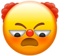 clownlookdown emote
