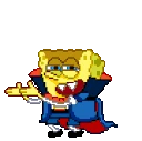 pixel_spookyspongebob emote