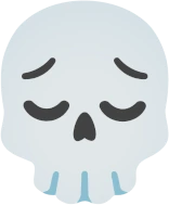 PensiveSkull emote