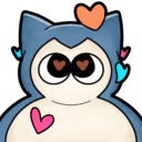 Snorlax_LoveHearts emote