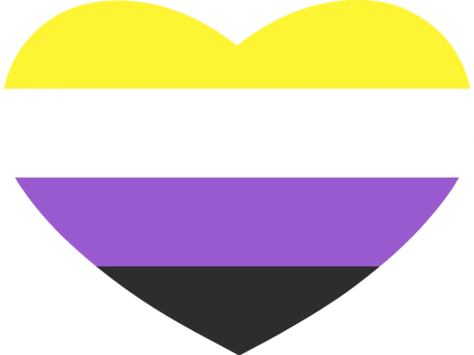 nonbinaryflagheart emote