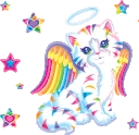 LisaFrankCat emote