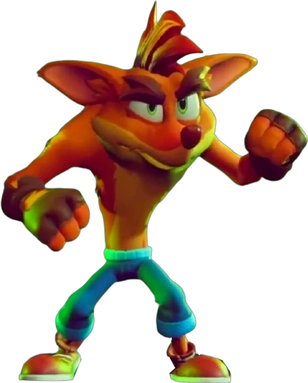 CrashBandicootPreparingToFight emote