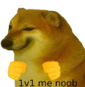 cheems_1v1me emote