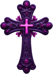 Gothpurplecross emote