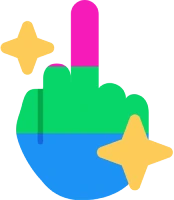 polysexual_middle_finger emoji
