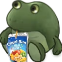 FrogeSitSip emote