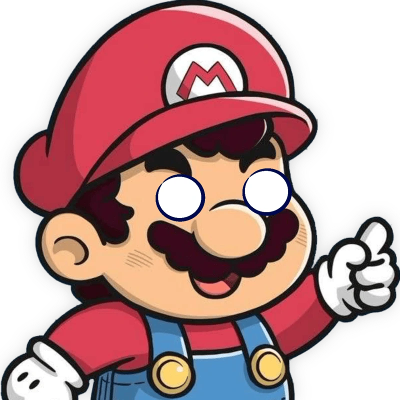 Mario_StareBlank emote