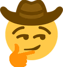 smug_cowboy_think emote