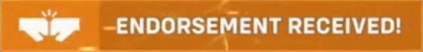 ENDORSEMENT static emote