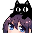 CatOnAnimeGirl emote