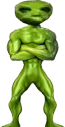 AlienUnpleased emote