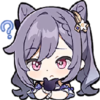 Chibi_Keqing_Think emote