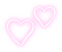Non_animated_neon_hearts emote