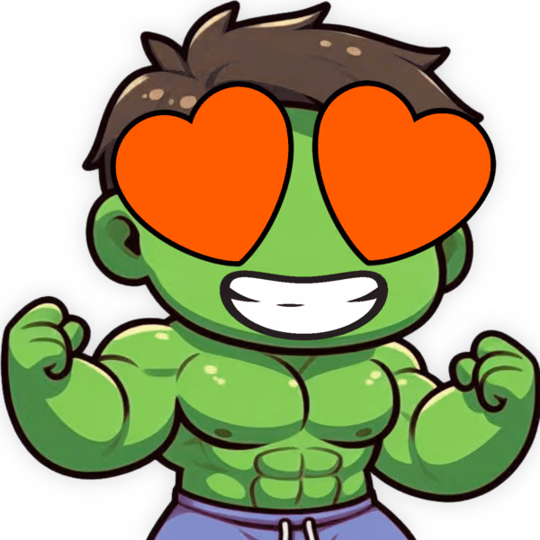 Hulk_HeartOrange emote