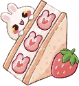 strawberrycake_bunny static emote