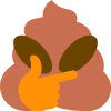 AlienThinkPoop emote