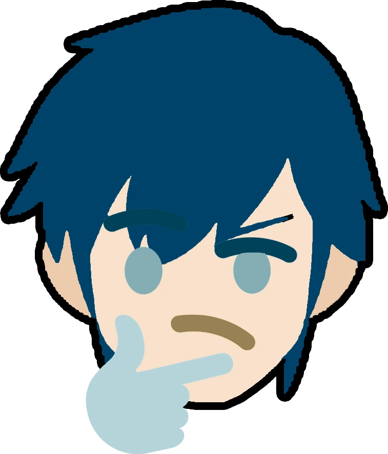 SmashUltimateMarthThink emote