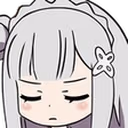 emiliaPensive emote