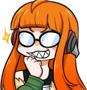 FutabaSmug emote