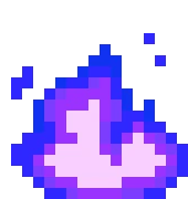 PixelPurpleFire emote