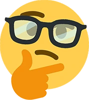 thinking_glasses sticker