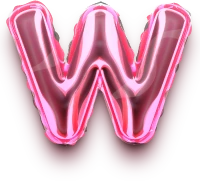 Letter_W_foil_balloon emote