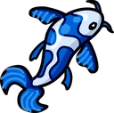 BlueKoiFish emote